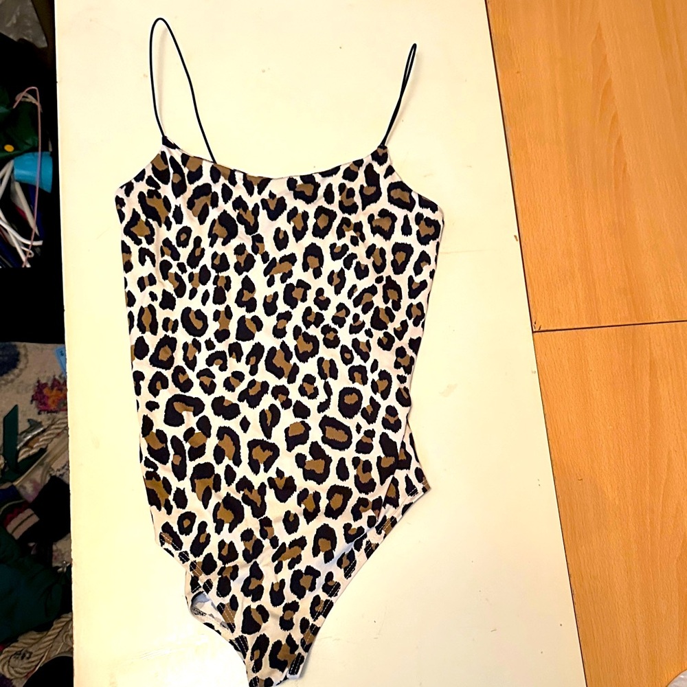 Gaze Black and White Animal Print Top